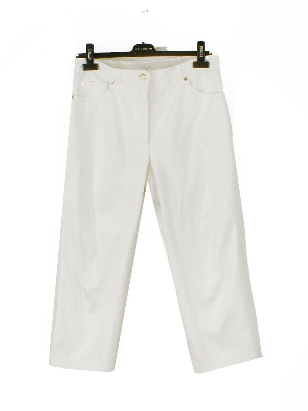 Escada Classic White Trouser Straight Leg Trouser Pants